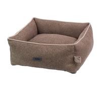 Nobby Dog Bed Linou Brown With Reversible Cushion For Dogs Washable Anti-Slip