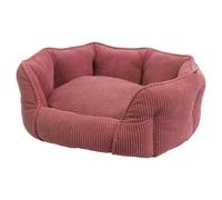 Nobby Dog Bed Salia Oval Berry, Microfiber, Reversible Cushion, Anti-Slip