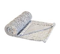 Nobby Dog Blanket Fleece Plaid Lorik Leopard Gray Cozy For Dogs