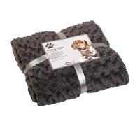 Nobby Dog Blanket Fleece Plaid Super Soft Gray For Dogs, Washable 40°C