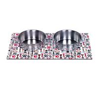 Nobby Dog Bowl Magnetic Set Colourful 2x920ml Stainless Ø16cm Dishwasher Safe