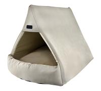 Nobby Dog Cave Nurda Beige 68X50 Cm With Reversible Cushion For Small Dogs