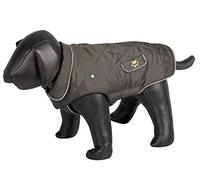 Nobby Dog Coat Marlon with Reflective Stripes, 48 cm, Olive/ Grey
