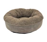 Nobby Dog Comfort Bed Donut Teddy Taupe - Cuddle Place For Your Dog