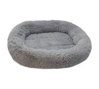 Nobby Dog Cushion Oval Bian Light Gray Anti-Slip For Dogs Cozy Soft