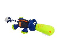 Nobby Dog Toy Crocodile 44 Cm With Squeaker & Rope For Medium Dogs