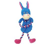 Nobby Dog Toy Donkey Plush With Rope & Squeaker, 47 Cm For Dogs