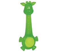 Nobby Dog Toy Giraffe TPR Green 27 Cm Chew And Throw Toy Squeaker
