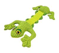 Nobby Dog Toy Nylon Frog 43 Cm With Rope And Squeaker For Dogs