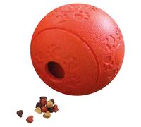 Nobby Dog Toy Snack Ball, Solid Rubber, Red, Ø 11 Cm, Flexible, Durable