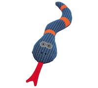 Nobby Dog Toy Snake Mesh 40 Cm With Squeaker Reflective Blue