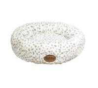 Nobby Donut Dog Bed Alanis 45 Cm Leopard Gray Soft Washable Polyester