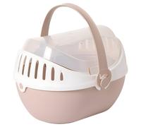 Nobby Elmo Pet Transport Box for Small Animals, Champagne Pink, Size L