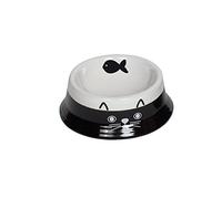 Nobby Face Cat Ceramic Bowl Diameter 14 x 4.8 cm Black/White
