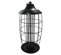 Nobby Feeding Column Black 39Cm With Grid For Birds, Robust & Weatherproof