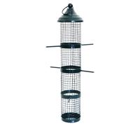 Nobby Feeding Column Green With Perches 40Cm For Wild Birds Sturdy Suitable