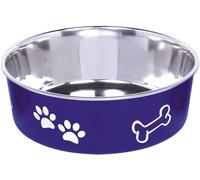 Nobby Fusion Stainless Steel Dog Pet Feeder, 1.8 Liters, Blue, Non-slip