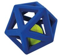 Nobby Grid Ball Dog Toy 11Cm Blue Chew Toy With Tennis Ball