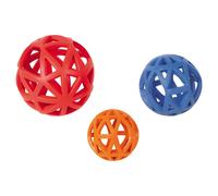 Nobby Grid Ball Made Of Solid Rubber For Dogs - Durable Chew Toy, Dental Care
