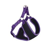 Nobby Harness Black Mesh Reflect, Purple, L: 33-41 cm + 37 cm, W: 10 mm, Pack of 1