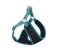 Nobby Harness Black Mesh Reflect, Turquoise, L: 33-41 cm + 37 cm, W: 10 mm, 1 Piece