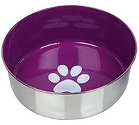 Nobby Heavy Paw 73474 Stainless Steel Bowl, Non-Slip, Purple, 16.5 cm, 0.95 L