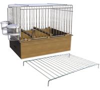 Nobby Insert Builder 24.5X20X17Cm With 2 Bowls For Bird Cage Water Bath