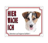 Nobby Jack Russell Terrier Warning Sign Yellow 12 x 3.5 cm