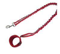Nobby Jogging Lead Elastic Red L: 100/150 cm, W: 25 mm