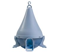 Nobby Kiku Blue Feeder For Birds, Semi-Transparent, 3.31 Lbs Capacity