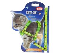 Nobby Kitty Cat Set Green For Kittens With Collar And Leash 120 Cm