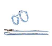 Nobby Kitty Cat Set Light Blue For Kittens Leash 120 Cm Neck Chest 15-32 Cm