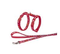 Nobby Kitty Cat Set Red For Kittens, Leash 120 Cm, Harness 15-22 Cm