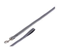 Nobby Leash Cayo Gray For Dogs, Nylon Neoprene, Reflective, Comfortable