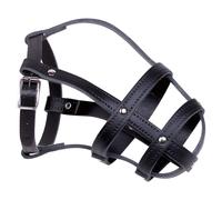 Nobby Leather Muzzle Black For Dogs, Adjustable And Lightweight, Pet Supplies