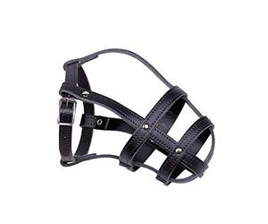Nobby Leather Muzzle Black Size 2 23/31 cm