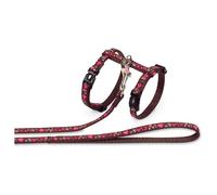 Nobby Love Cat Harness Adjustable Nylon With Bell Hearts