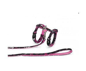 Nobby Love Collar/Leash Cat Set, Black