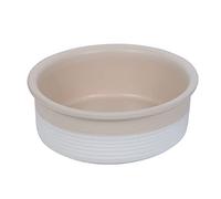 Nobby Neta Ceramic Bowl, White/Cream, Diameter 24.0 x 8.0 cm, 2.40 L, Pack of 1