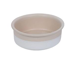 Nobby Neta Ceramic Bowl, White/Cream, Diameter 24.0 x 8.0 cm, 2.40 L, Pack of 1