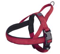 Nobby Norwegian Dog Harness Linen Deluxe Red Adjustable Comfort