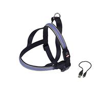 Nobby Norwegian harness flash mesh, blue, L: 70-85 cm + 52, W: 30 mm, 1 piece