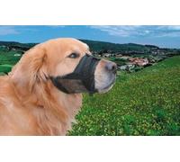 Nobby Nylon Adjustable Muzzle for Dog, M, Size 2 18 - 24 cm, Black
