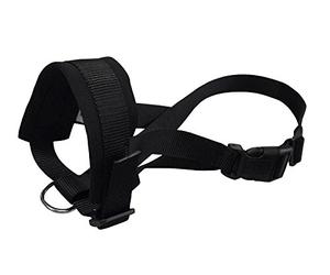 Nobby Nylon Mouth Loop, Black, Size XXL, Neck Strap: 22-35 cm, Snout Strap: 28-38 cm
