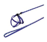 Nobby Nylon Set Rabbit Carrot Blue Leash 1M Harness Safe Comfortable