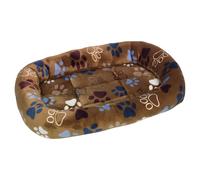 Nobby Lissi Classic Mat with Border Oval 98 x 78 x 8 cm Brown