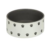Nobby PATA 73612 Dogs Ceramic Dog Bowl, Diameter 18 x 7 cm Cream/Grey