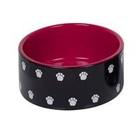 Nobby Pata Ceramic Bowl, Black/Red, Diameter 18 x 7 cm, 1.10 L, Pack of 1