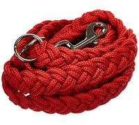 Nobby Plaited Dog Training Leash, 200 cm Length x 25 mm Width, Red