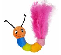 Nobby Plush Caterpillar with Feather, with Catnip 15 cm
